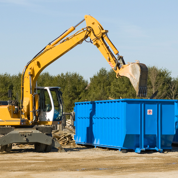 what size residential dumpster rentals are available in Melrude